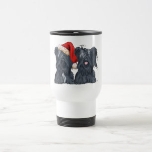 Tasse de voyage Skye Terrier Père Noël