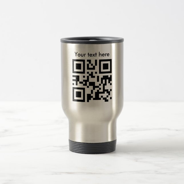 Tasse de voyage (texte fait sur commande) (Centre)