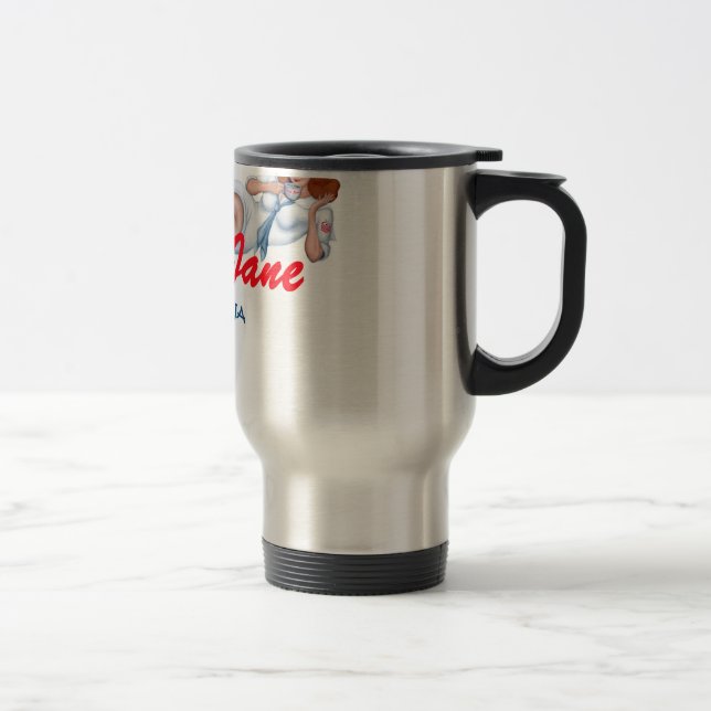 Tasse de voyageur d'acier inoxydable de Java Jane (Droit)