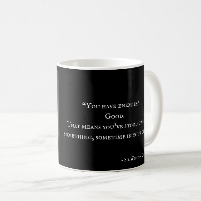Tasse de Winston Churchill - citation 9 (Devant droit)