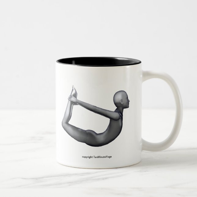 Tasse de yoga - pose d'arc (Droit)