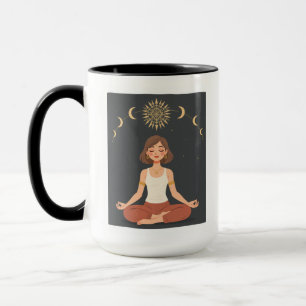 Tasse de Yoga sur les Phases Lunaires Cosmiques Cé