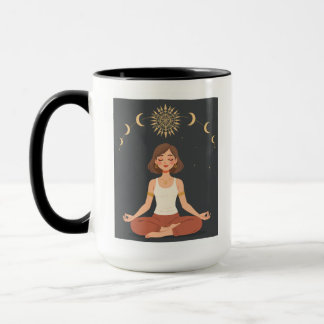Tasse de Yoga sur les Phases Lunaires Cosmiques Cé