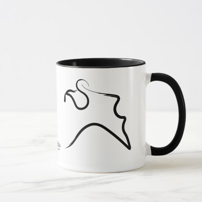 Tasse de zodiaque de Gaudesse de "Verseau" (Droite)