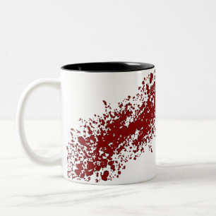 Tasse d'éclaboussure de sang