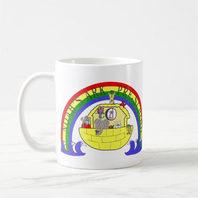 Tasse d'école maternelle de l'arche de Noé (Gauche)