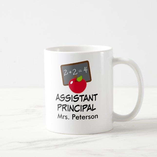 Tasse d'école personnalisée par directeur adjoint (Droite)