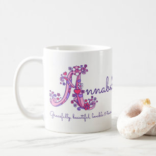 Tasse décorative de monogramme de la significatio