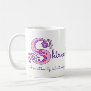 Tasse décorative de monogramme de la signification