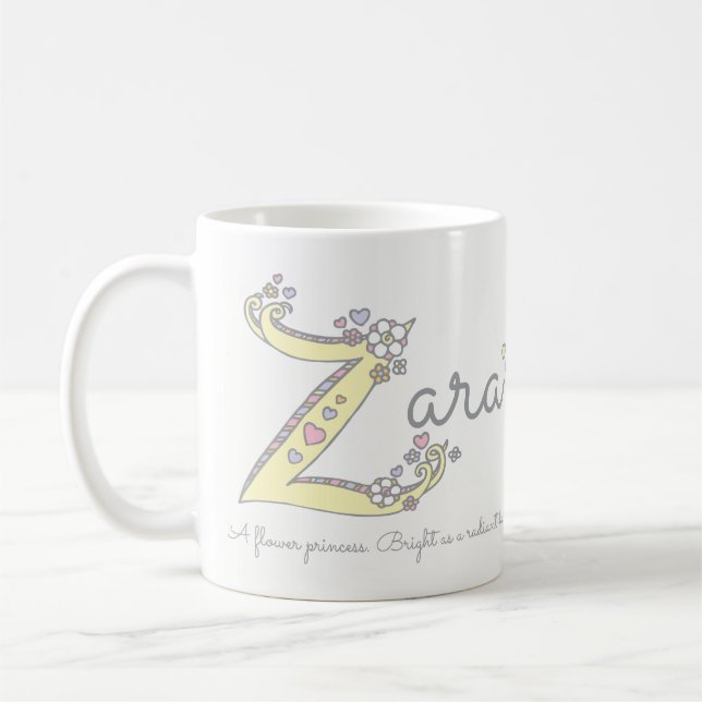 Tasse décorative de monogramme de la signification (Gauche)
