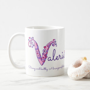 Tasse décorative de monogramme de la signification