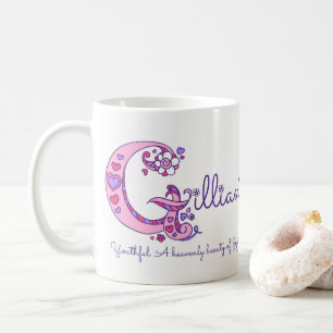 Tasse décorative de monogramme de la signification