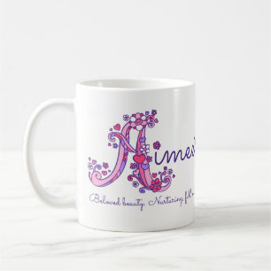 Tasse décorative de monogramme de la signification