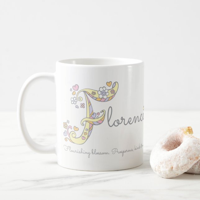 Tasse décorative de monogramme de la signification (Avec donut)