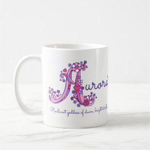 Tasse décorative de monogramme de la signification
