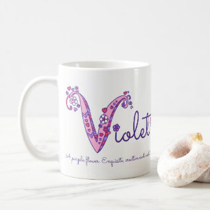 Tasse décorative de monogramme de la signification