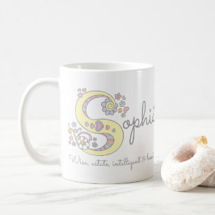 Tasse décorative de monogramme de la signification