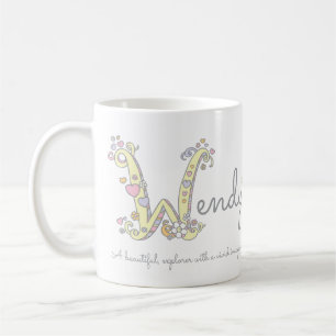 Tasse décorative de monogramme de la signification
