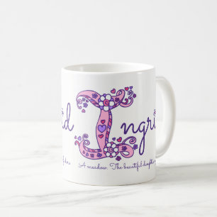 Tasse décorative de monogramme de la signification