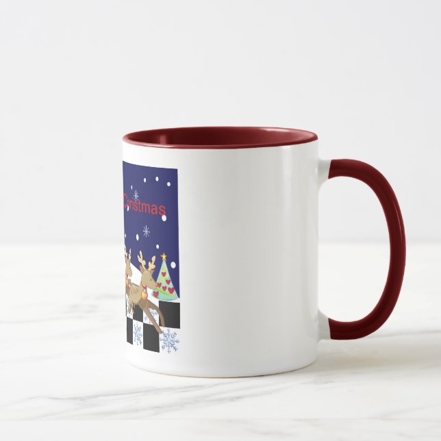 Tasse décorative de Noël de bande dessinée (Droite)