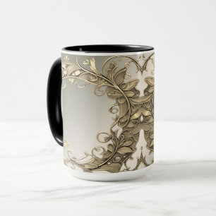 Tasse décorative élégante moderne en or