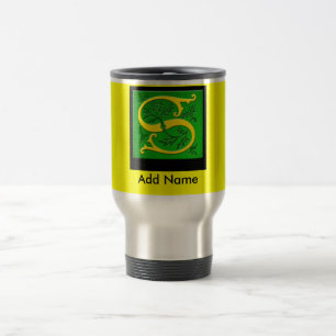 Tasse décorée d'un monogramme