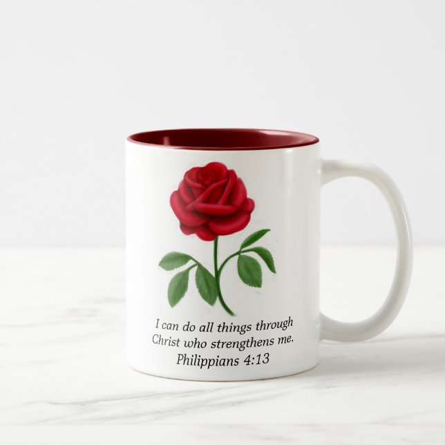 Tasse d'écriture sainte de bible de 4h13 de (Droit)