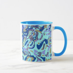 Tasse "Deep is the Ocean" original abstrait