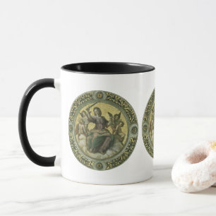 Tasse Déesse romaine Justice avec les anges par Raphael