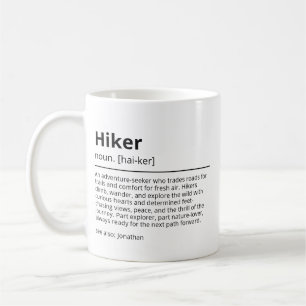 Tasse Définition de Randonneur Personnalisée   Nom