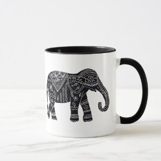 Tasse d'éléphant d'Africain noir
