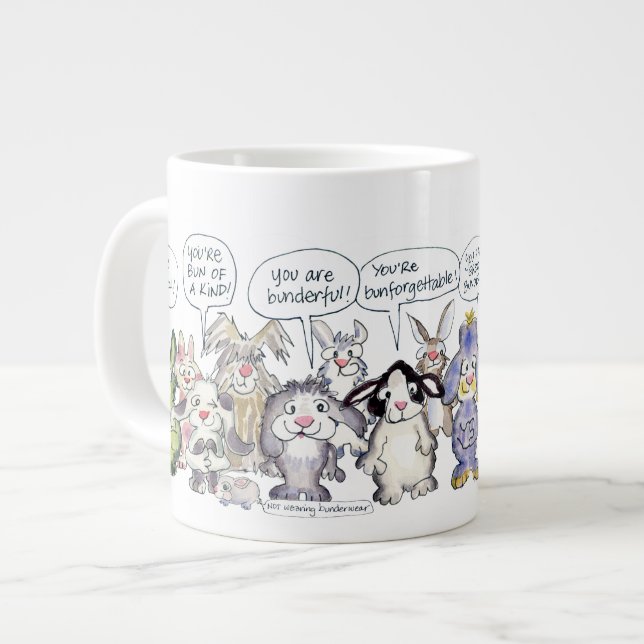 Tasse d'éléphant de 19 de bande dessinée lapins (Devant gauche)