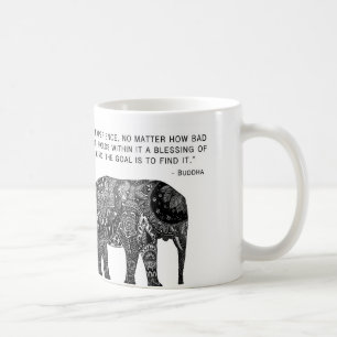 Tasse d'éléphant de Bouddha de sagesse