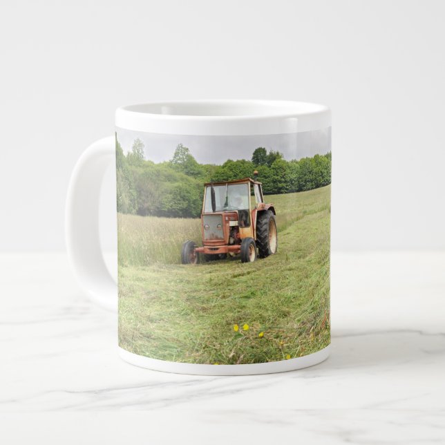Tasse d'éléphant de foin de coupe de tracteur (Devant gauche)