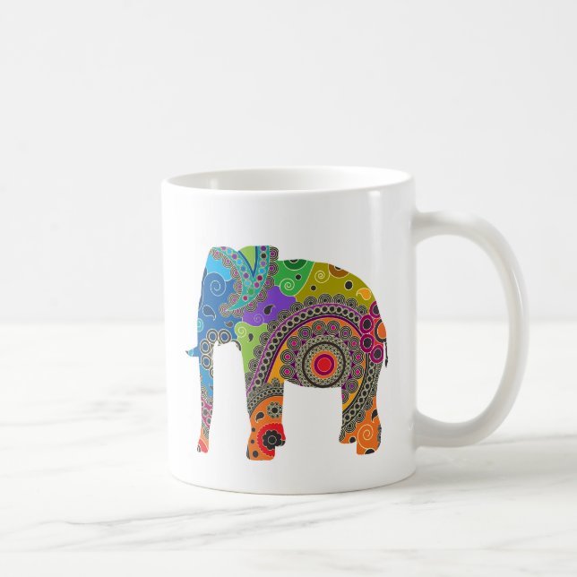 Tasse d'éléphant de Paisley (Droite)