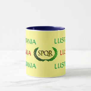 Tasse d'empire romain du Lusitania SPQR