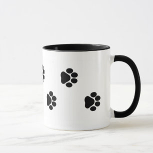 Tasse d'empreinte de patte de chien 15 onces