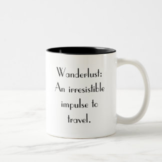 Tasse d'envie de voyager