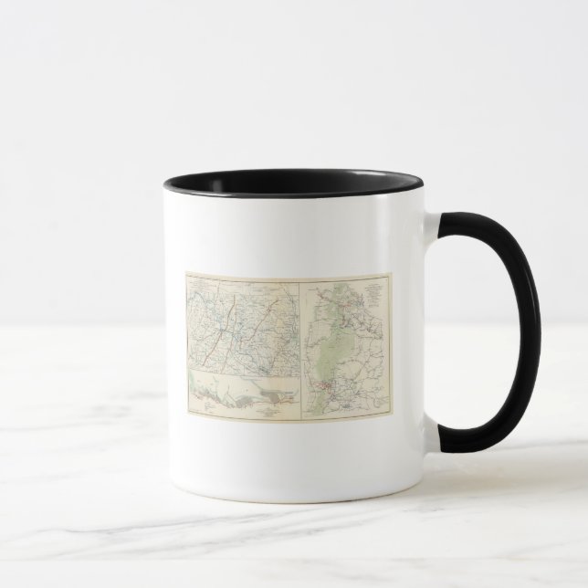 Tasse Départements militaires de Wash, Penn, Annapolis,  (Droite)