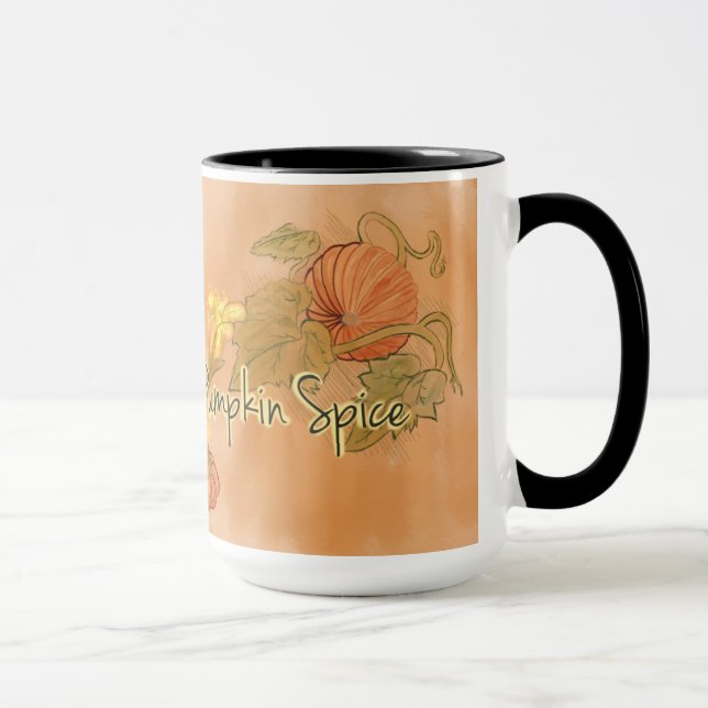 Tasse d'épice de citrouille (15 onces) (Droite)