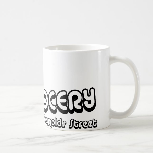 Tasse d'épicerie de J et d'E (Droite)