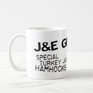 Tasse d'épicerie de J et d'E