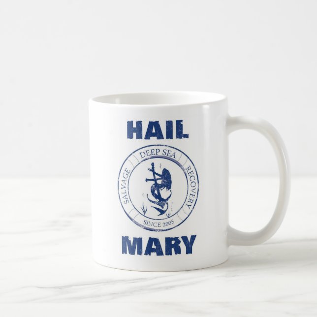 Tasse d'équipage de Mary de grêle (blanche) (Droite)