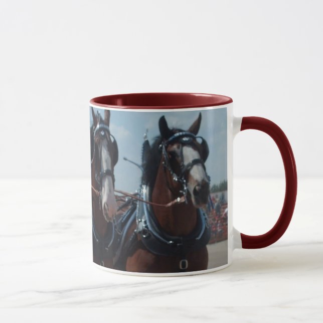 Tasse d'équipe de cheval de Clydesdale (Droite)