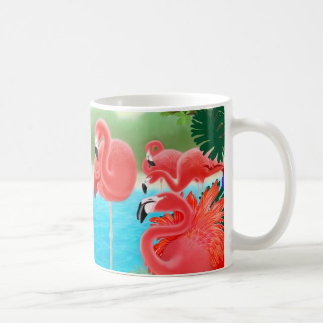 Tasse des Caraïbes de lagune de Flamant rose (Droite)