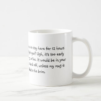 Tasse désagréable d'infirmière