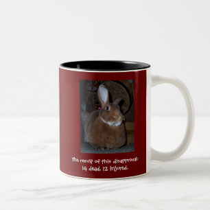Tasse désapprobatrice 2 de lapins