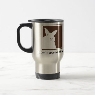 Tasse désapprobatrice de voyage de lapins