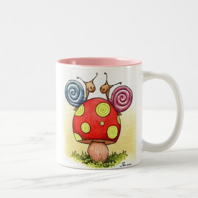 tasse d'escargots d'amour (Droit)