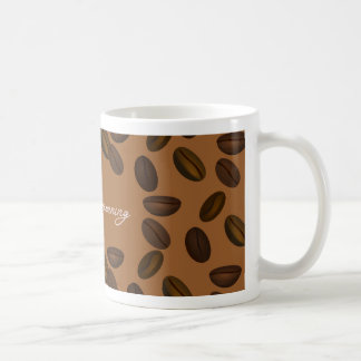 tasse design de fèves de café